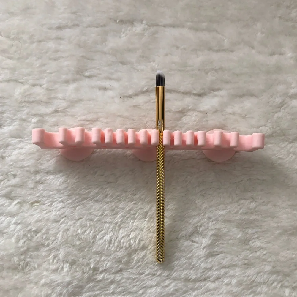 Silicone Makeup Brush Holder and Organizer with Suction Cups